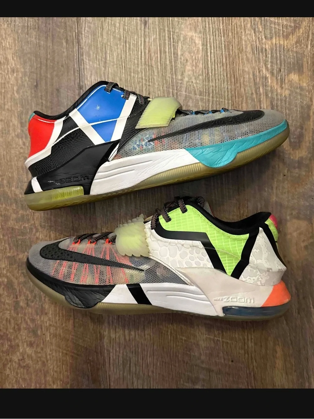 Nike KD 7 VII SE What The KD Multicolor Durant Men’s Size 9.5 Sneakers Shoes